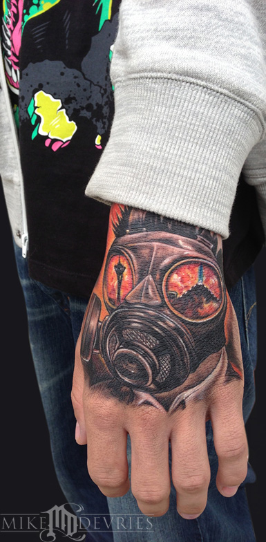 Tattoos - Gas Mask Tattoo - 70318
